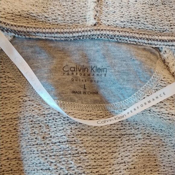 Calvin Klein striped cotton hoodie size L - Picture 5 of 7